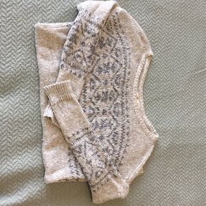 Sweater, gray and cream 💜